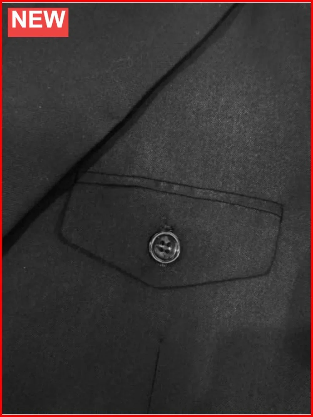 Men's Double Breasted Blazer Formal Wedding Business Suit Jacket